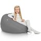 Grigio Pouf Sacco Bambini Esterno Giardino