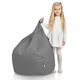 Grigio Pouf Sacco Bambini Esterno Giardino