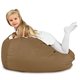 Pouf Sacco Beige Moderno Tessuto