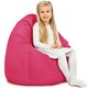 Rosa Pouf Sacco Bambini Morbido Tessuto