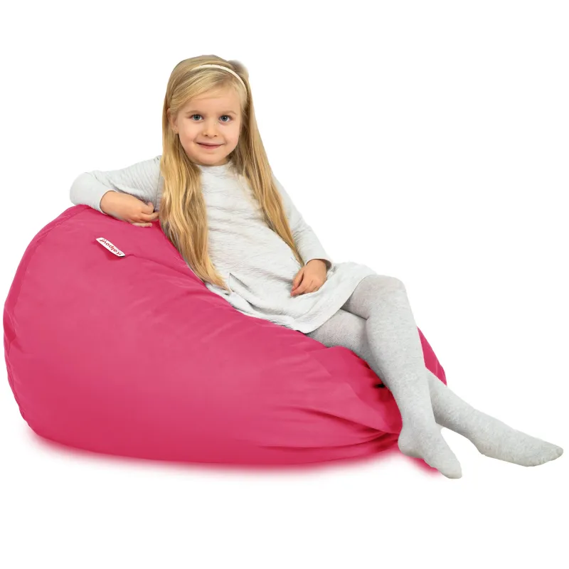 Poltrona Pouf Sacco L per bambini - Velluto Soft – vista 80