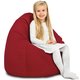 Rosso Pouf Sacco Bambini Morbido Pera