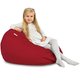 Rosso Pouf Sacco Bambini Morbido Pera