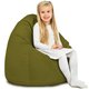 Verde Pouf Sacco Bambini Morbido Pera