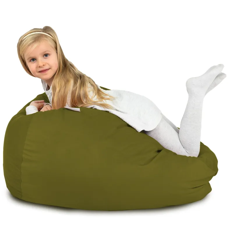 Poltrona Pouf Sacco L per bambini - Velluto Soft – vista 97