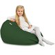Verde Scuro Pouf Sacco Bambini Morbido Velluto