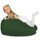 Verde Scuro Pouf Sacco Bambini Morbido Velluto