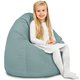 Menta Pouf Sacco Bambini Morbido Velluto