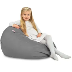 Poltrona Pouf Sacco L per bambini - Velluto Soft – vista 75