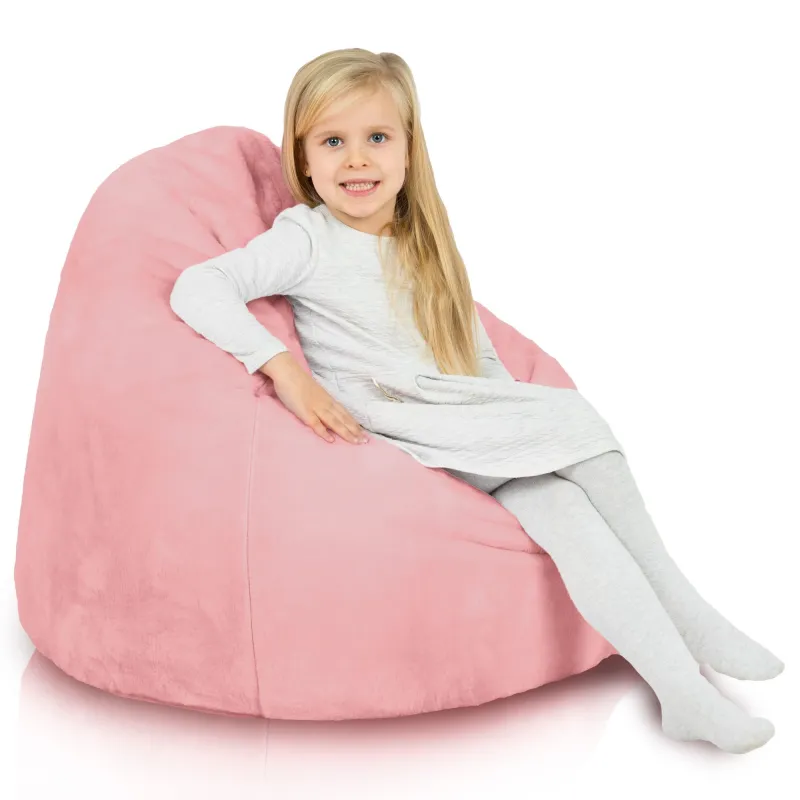 Poltrona Pouf Sacco L per bambini - Pelliccia Sintetica Yeti – vista 9