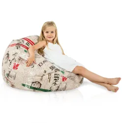 Poltrona Pouf Sacco L per bambini -Tessuto Stampato Premium – vista 75
