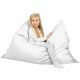 Bianco Cuscino Gigante XXL Ecopelle