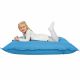 Azzurro Cuscino Gigante Per Bambini Ecopelle