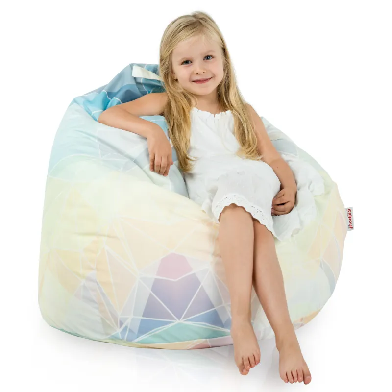 Poltrona Pouf Sacco L per bambini -Tessuto Stampato Premium – vista 70