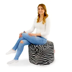 Pouf Rotondo Cilindro - Tessuto Stampato Premium – vista 14