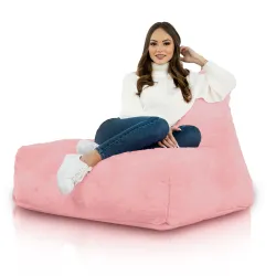 Poltrona Pouf Sacco con Schienale Bali - Pelliccia Sintetica Yeti – vista 8