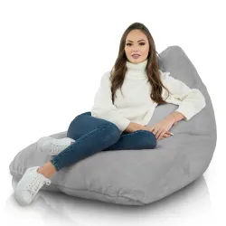 Poltrona Pouf Sacco Seduta XL Bermuda - Pelliccia Sintetica Yeti – vista 3
