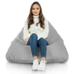 Poltrona Pouf Sacco Seduta XL Bermuda - Pelliccia Sintetica Yeti – vista 4