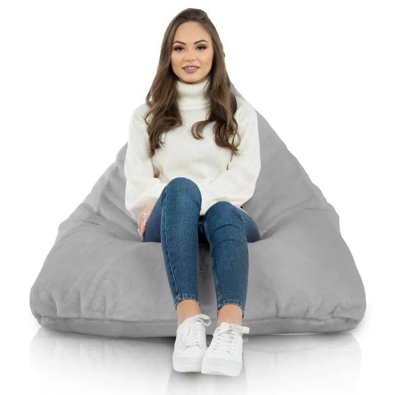 Poltrona Pouf Sacco Seduta XL Bermuda - Pelliccia Sintetica Yeti – vista 4