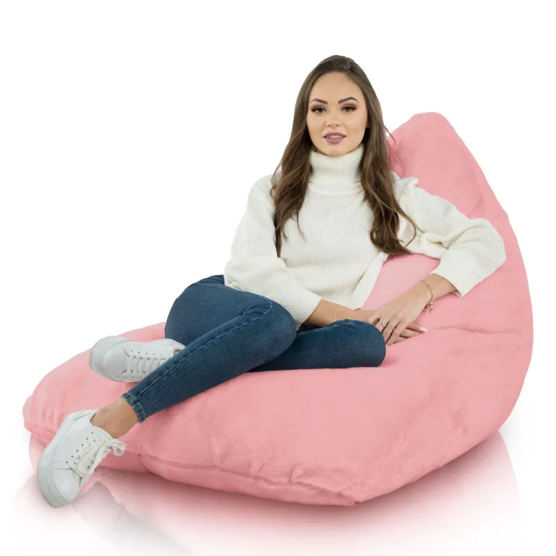 Poltrona Pouf Sacco Seduta XL Bermuda - Pelliccia Sintetica Yeti – vista 8