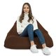 Marrone scuro Pouf Seduta Sacco Elegante