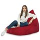 Rosso Pouf Seduta Sacco Morbido