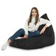 Nero Pouf Seduta Sacco Elegante