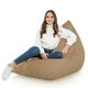 Beige Pouf Seduta Sacco Esterno Comodo