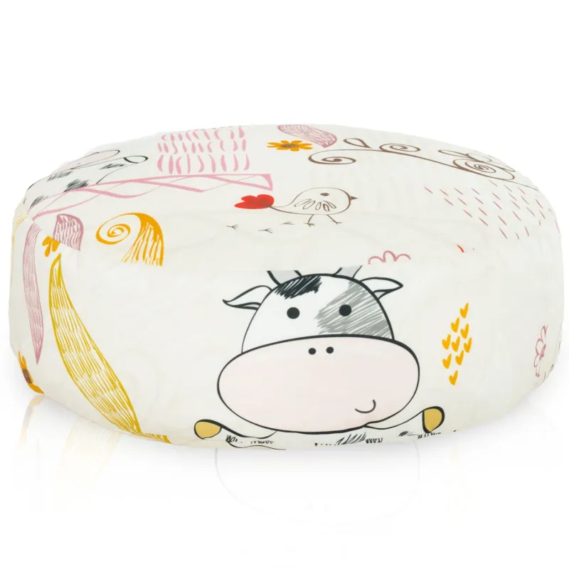Pouf Poggiapiedi Rotondo - Tessuto Stampato Premium – vista 34
