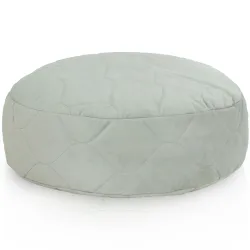 Pouf Poggiapiedi Rotondo - Tessuto Stampato Premium