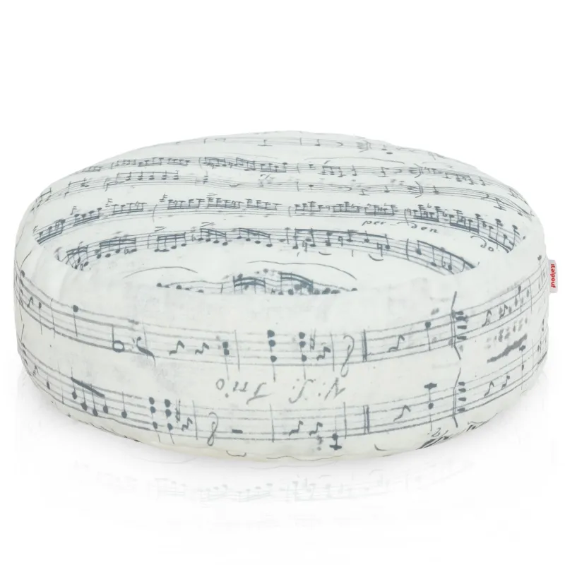 Pouf Poggiapiedi Rotondo - Tessuto Stampato Premium – vista 45