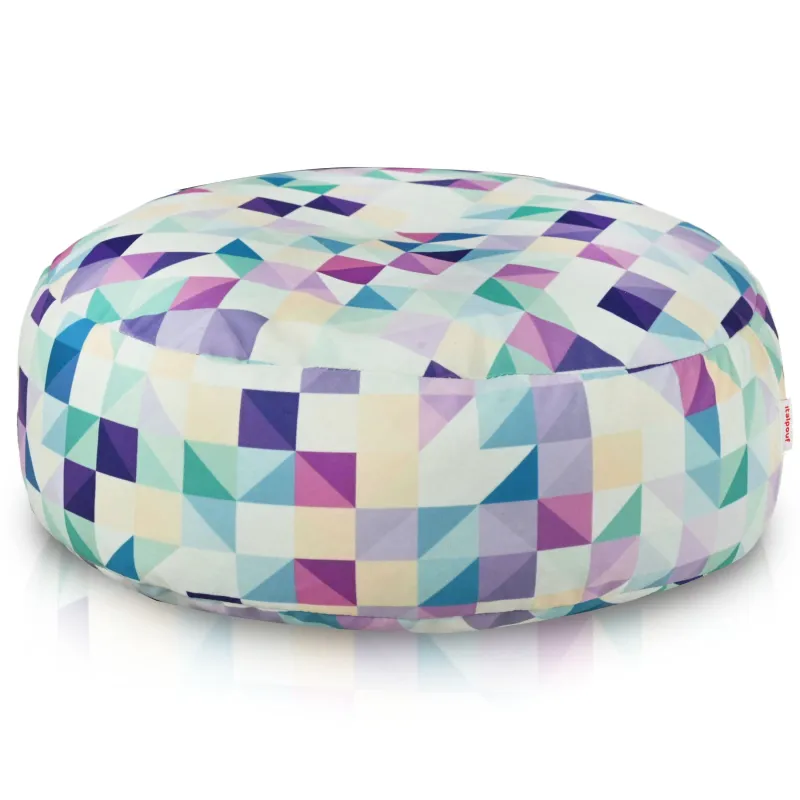 Pouf Poggiapiedi Rotondo - Tessuto Stampato Premium – vista 44