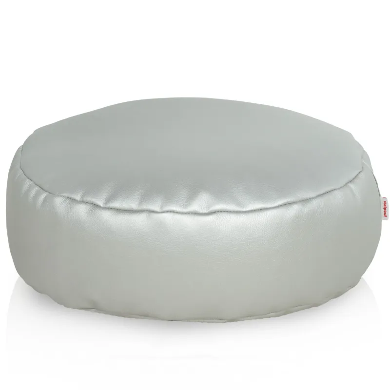 Pouf Poggiapiedi Rotondo - Ecopelle