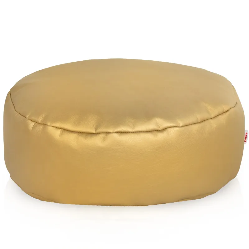 Pouf Poggiapiedi Rotondo - Ecopelle