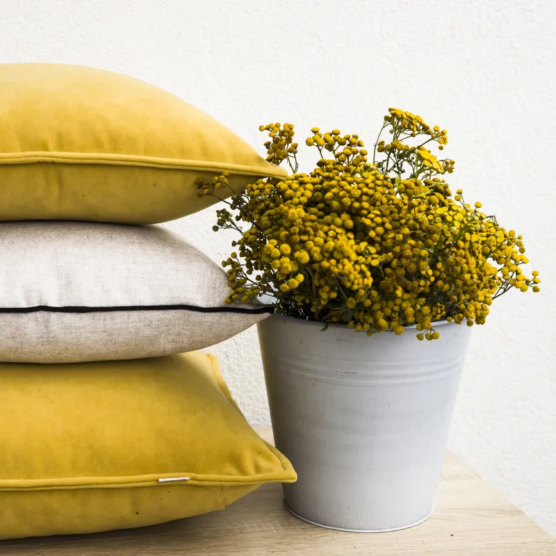 Cuscino decorativo quadrato 45x45 cm - Velluto Soft – vista 35