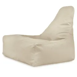 Poltrona Pouf Sacco con Schienale Bali - Velluto Soft