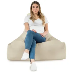 Poltrona Pouf Sacco con Schienale Bali - Velluto Soft – vista 108