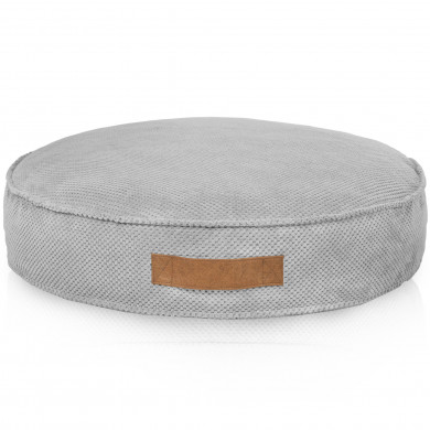 Cuscino Tondo Per Cani Dot Grigio Chiaro