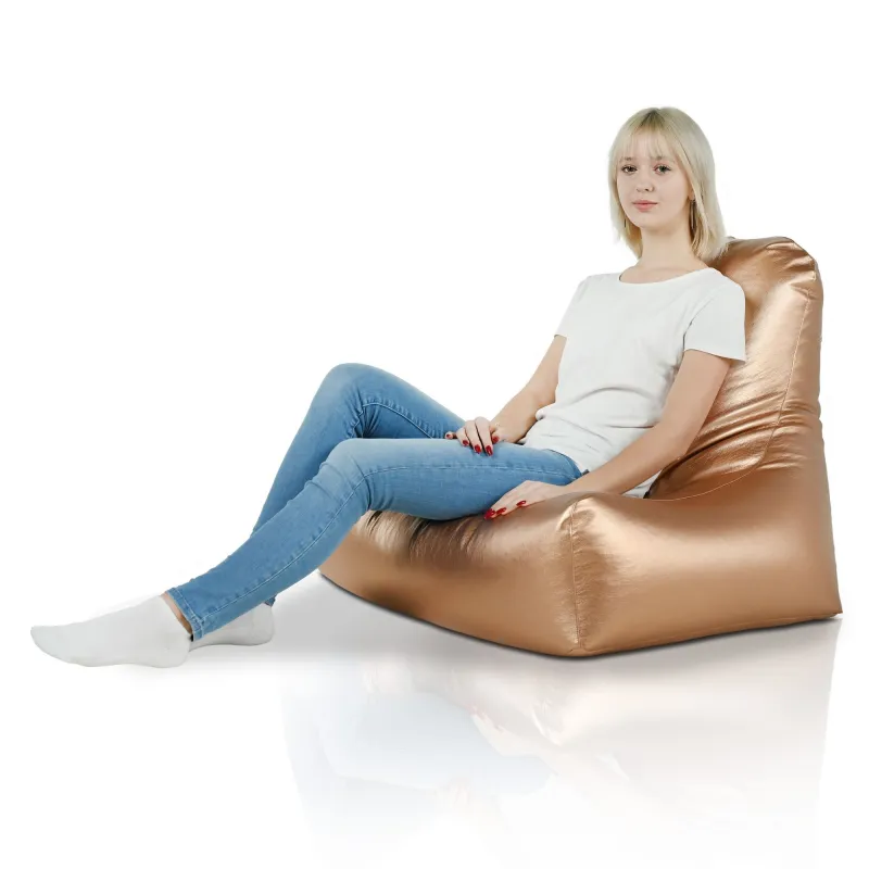 Poltrona Pouf Sacco con Schienale Bali - Ecopelle – vista 5