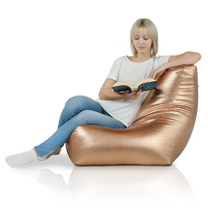 Poltrona Pouf Sacco con Schienale Bali - Ecopelle – vista 12