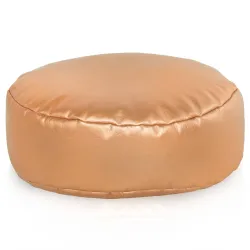 Pouf Poggiapiedi Rotondo - Ecopelle