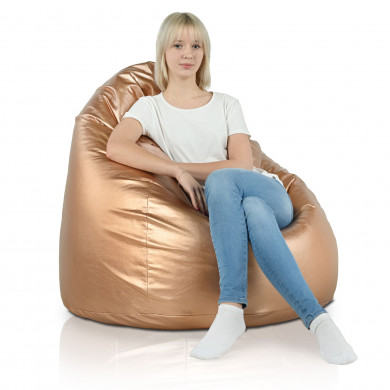 Pouf Sacco Rame Metallico