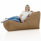 Beige Poltrona Letto Pouf Comodo