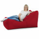 Rosso Poltrona Letto Pouf Morbida