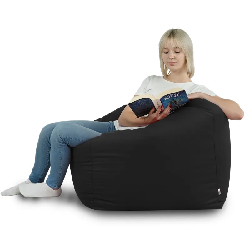 Poltrona Pouf Sacco Seduta da Terra Cubo Amalfi - Velluto Soft – vista 50