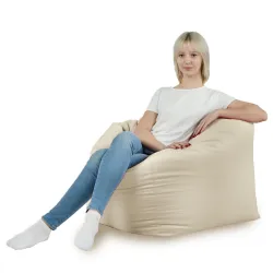 Poltrona Pouf Sacco Seduta da Terra Cubo Amalfi - Velluto Soft – vista 18