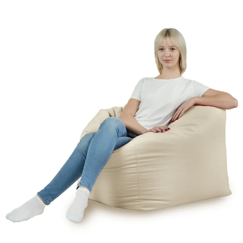 Poltrona Pouf Sacco Seduta da Terra Cubo Amalfi - Velluto Soft – vista 18