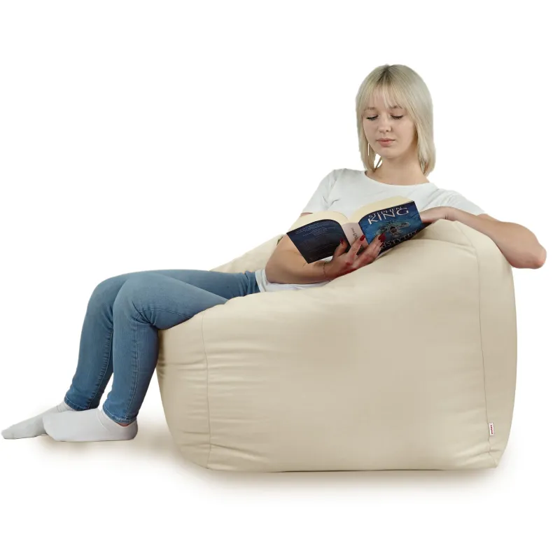 Poltrona Pouf Sacco Seduta da Terra Cubo Amalfi - Velluto Soft – vista 51