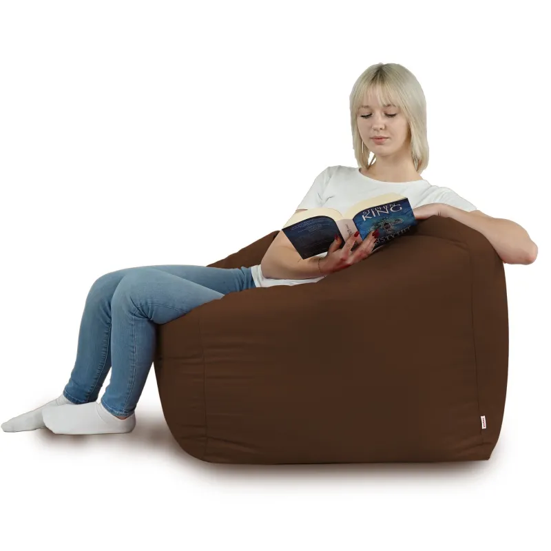 Poltrona Pouf Sacco Seduta da Terra Cubo Amalfi - Velluto Soft – vista 52