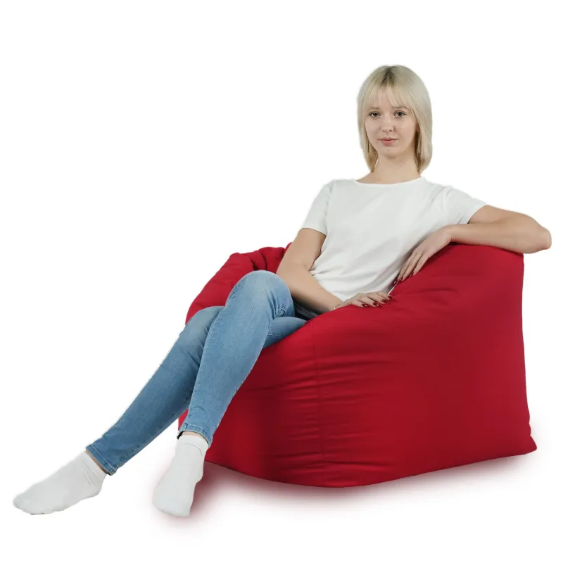 Poltrona Pouf Sacco Seduta da Terra Cubo Amalfi - Velluto Soft – vista 23